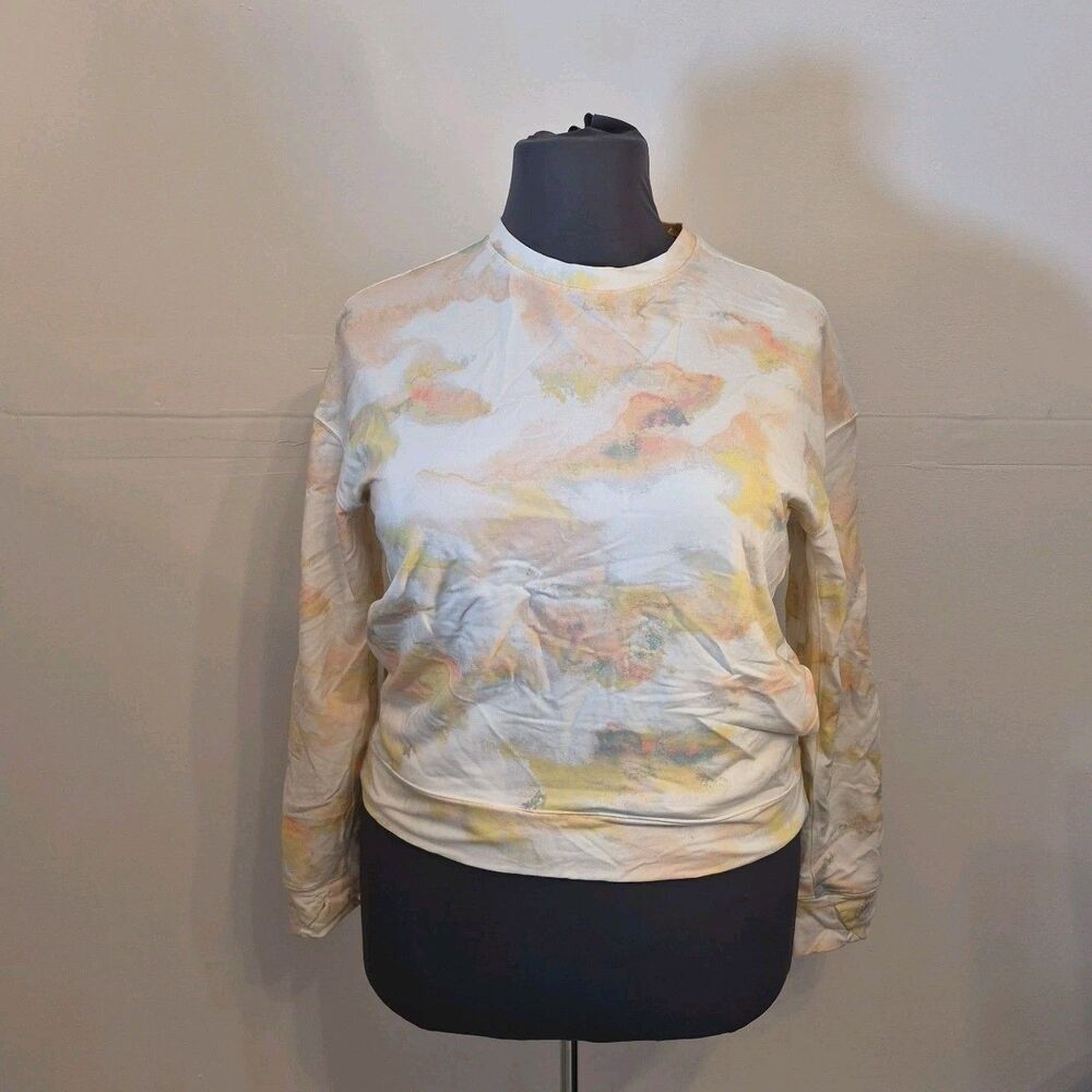 All In Motion Women's Sz XL Sweatshirt Crewneck Light Pink Tie Die